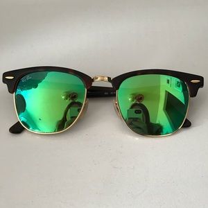 Ray Ban Clubmaster Green Flash